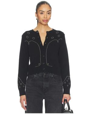 The Great The Studded Cardigan - Black