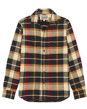 Schott Nyc Camisa Flannel En Talla (También En Xxl/2X) - Neutro