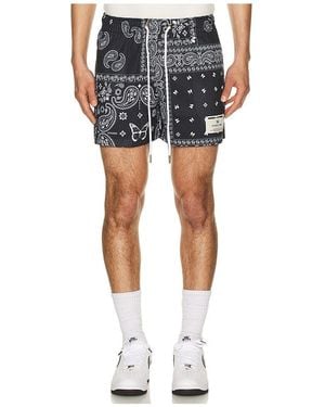 Ryoko Rain Original Paisley Shorts - Black