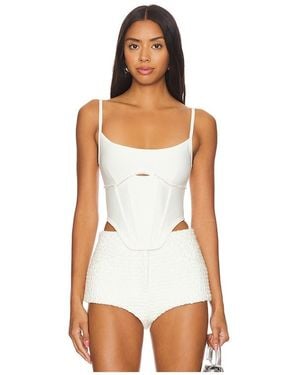 superdown Gia Corset Top - White