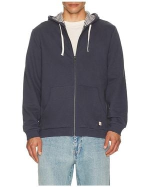 Marine Layer Kapuzenjacke Mit Durchgehendem Reissverschluss Relaxed Cloud 9 - Blau
