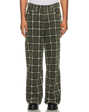 Jaded London Brooklyn Cord Baggy Jeans - Green