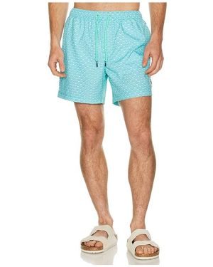 Original Penguin 5 Box Rec Swim Shorts - Blue