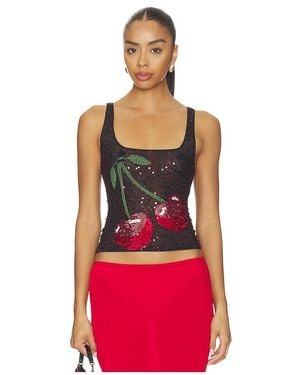 Leslie Amon Cherry Tank Top - Red
