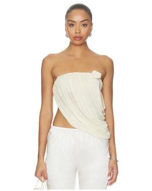 Maygel Coronel Linea Top En Color Blanco Talla (También En Xxs/Xs, S/M, Xl/Xxl)