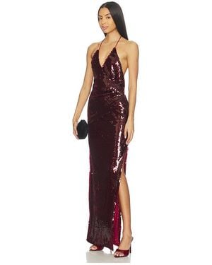 MOTHER OF ALL Meladonna Sequins Maxi Dress - Red