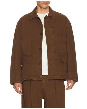 LE17SEPTEMBRE Field デニムジャケット - ブラウン