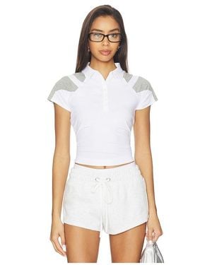 Miaou Page Polo Top - White