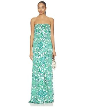 MISA Los Angles Vestido Divina En Color Blanco, Verde Talla (También En Xxs, Xs, S, M, Xl) - Azul