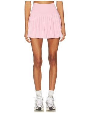 Gold Hinge 15' Pleated Tennis Skirt - Pink