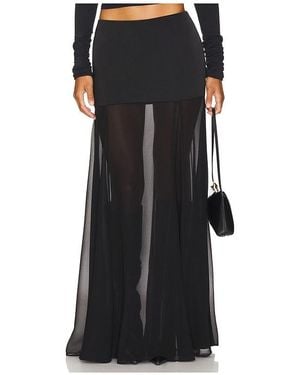 Camila Coelho Ivette Maxi Skirt - Black