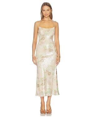 Bardot Adoni Sequin Mesh Midi Dress - White