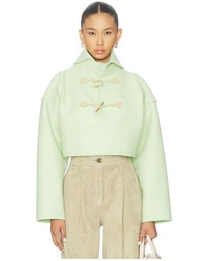 KENZO Boxy Cropped Vareuse Jacket - Green
