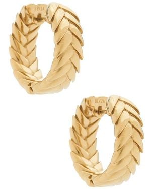 Bevza Spikelet Hoops - Metallic