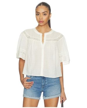 PAIGE Pasadena Blouse en Ivory - Blanc