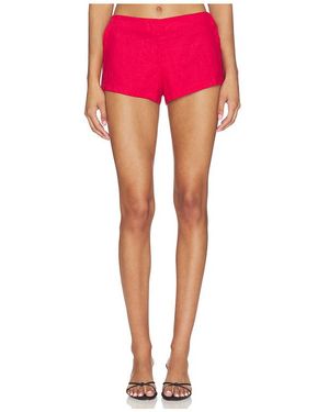 AEXAE X Revolve Linen Flat Short En Color Rojo Talla (También En M) - Rosa