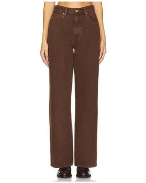 SLVRLAKE Denim Grace Straight Leg - Brown