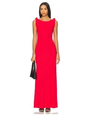 Line & Dot Sweaterkleid Willow - Rot
