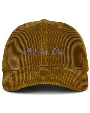 KAPPY DESIGN Corduroy Sunrise Club Cap - Natural