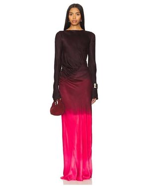 SWF Fluid Drape Maxi Dress - Red