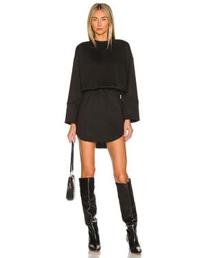 superdown Lana Sweatshirt Dress - Black