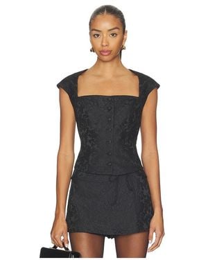 Amanda Uprichard Cara Top - Black