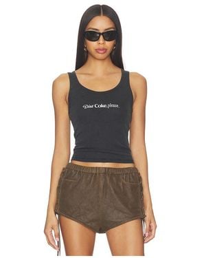 The Laundry Room Diet Coke Please Rib Tank En Color Negro Talla (También En M) - Multicolor