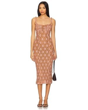 Free People Lucinda Lace Midi Dress - Multicolor