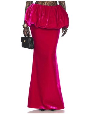 The New Arrivals Ilkyaz Ozel Rock Aus Seidensamt Galina - Rot