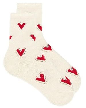 Free People Socken Cupids Bow - Rot