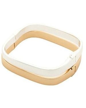 Ettika Rounded Square Cuff Set - White