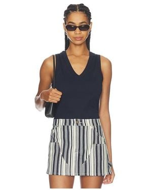 RENGGLI V-Neck Tank - Blue