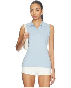 Lacoste Slim Fit Mini Pique Top - Blue