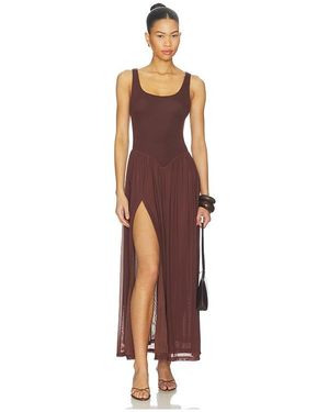 Madison The Label Inessa Dress - Brown