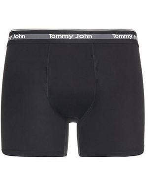 Tommy John 3 Pack 4" Boxer Brief - Black