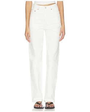 Levi's Ribcage Full Length Straight - White