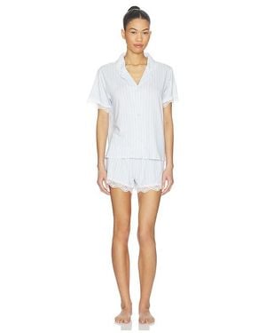 Flora Nikrooz Luna Notch Pajama Set - White