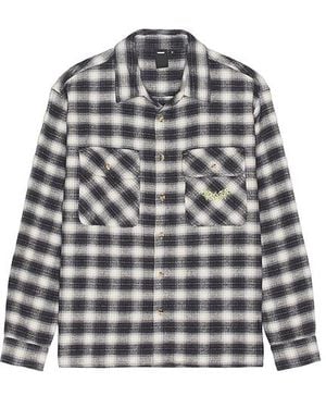 Former Manners Plaid Long Sleeve Shirt - Black