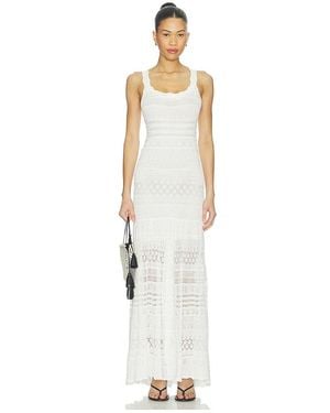 LoveShackFancy Solenne Dress - White