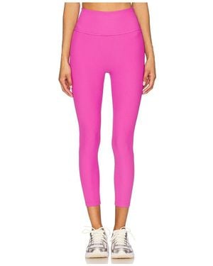 Beyond Yoga Impulse Ribbed High Waisted Midi Legging - Pink