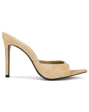 Black Suede Studio Pantolette Brea - Weiß