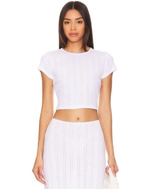 Cou Cou Intimates The Cropped Baby Tee - White