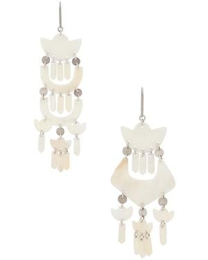 Isabel Marant Yue Long Earrings - White