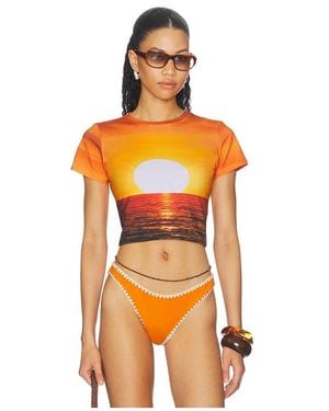 Leslie Amon T Shirt - Orange