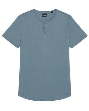 Cuts Ao Henley Tee - Blue