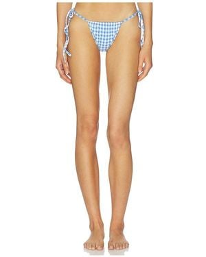 Caroline Constas Billie Bikini Bottom - Blue