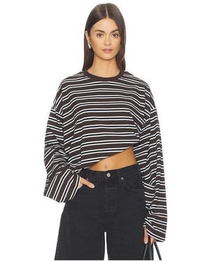 WeWoreWhat Boxy Oversized Crew Neck - Black