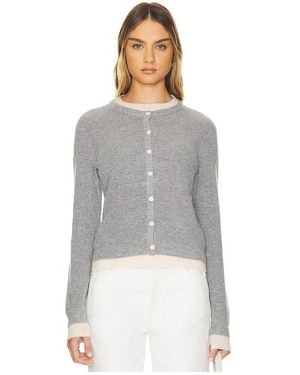 Line & Dot Cárdigan De Doble Capa Hutch En Color Gris Talla (También En Xs, M, Xl)