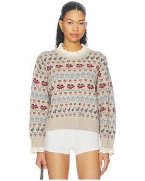 Sea Preston Knit Crew Neck Sweater - White