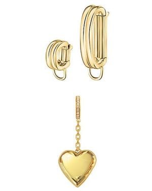Dorne Puffy Heart Charm Starter Set - Metallic
